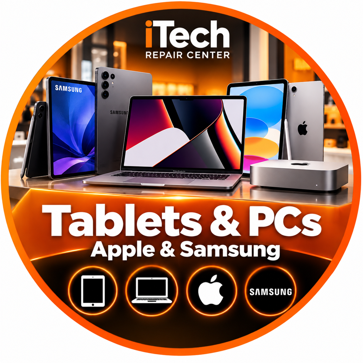Tablets & PCs – Apple & Samsung